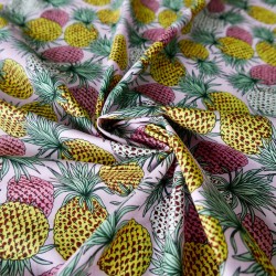 Хлопок 100% с принтом ананасы