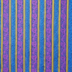 Кружево с яркими полосками