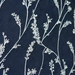 Шифон жатый с вышивкой