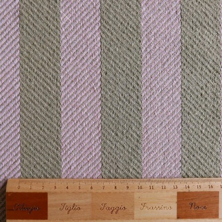 Ткань пальтово-костюмная в полоску с люрексом