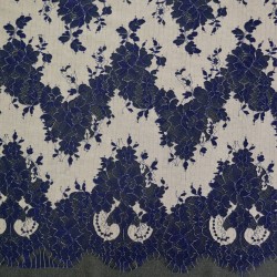 Кружево двухцветное купонное с фестонным краем