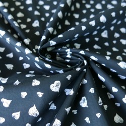 Ткань хлопок с принтом сердечки