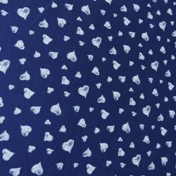 Ткань хлопок с принтом сердечки