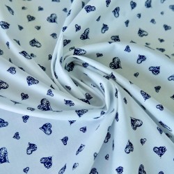 Ткань хлопок с принтом сердечки