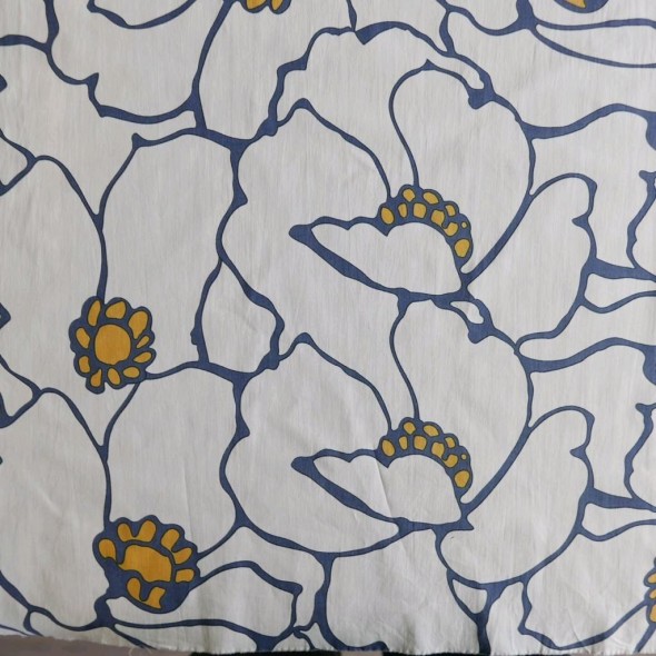 Хлопок поплин с крупным цветочным принтом