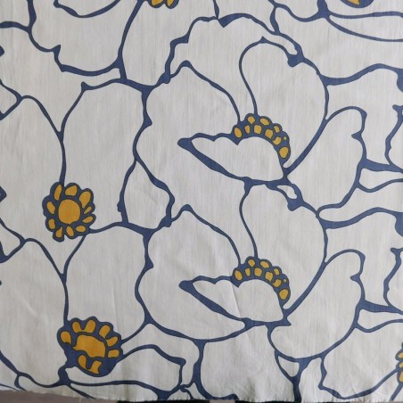 Хлопок поплин с крупным цветочным принтом