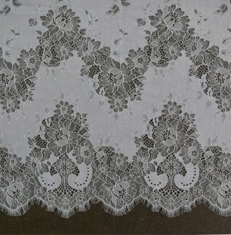 Кружево хлопковое с фестонным краем