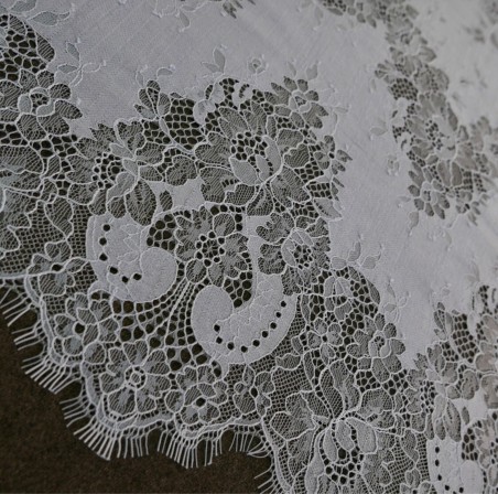 Кружево хлопковое с фестонным краем