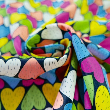 Ткань хлопок сатин с ярким принтом