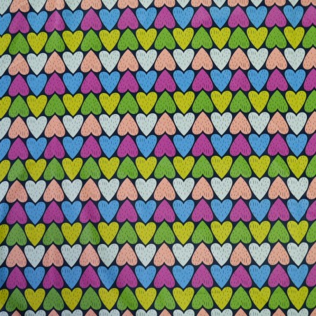 Ткань хлопок сатин с ярким принтом