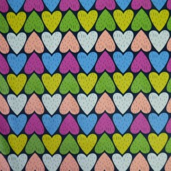 Ткань хлопок сатин с ярким принтом