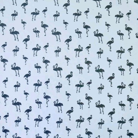 Шёлк 100% с принтом фламинго