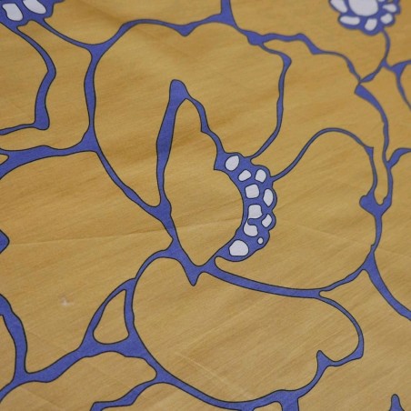 Хлопок поплин с крупным цветочным принтом