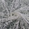 Ткань белое кружево с хлопоком