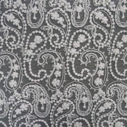 Ткань белое кружево с хлопоком