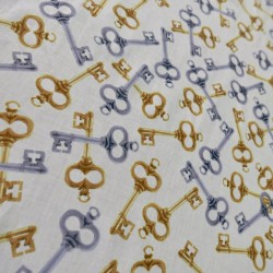 Хлопок с принтом ключи