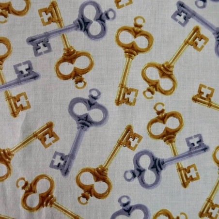 Хлопок с принтом ключи