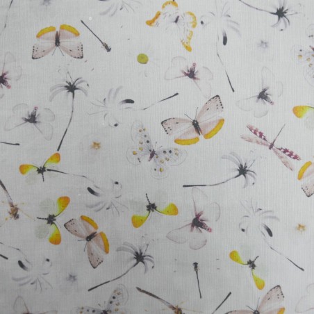 Шёлк с принтом бабочки