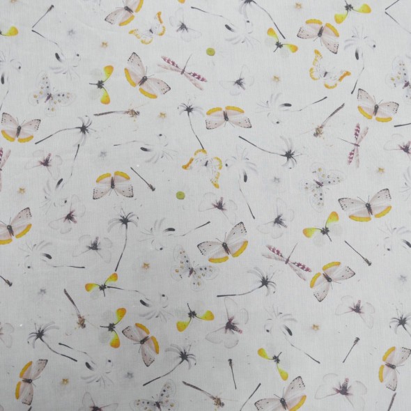 Шёлк с принтом бабочки