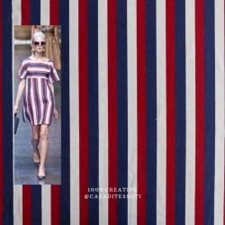 Ткань хлопок 100% в  широкую яркую полоску