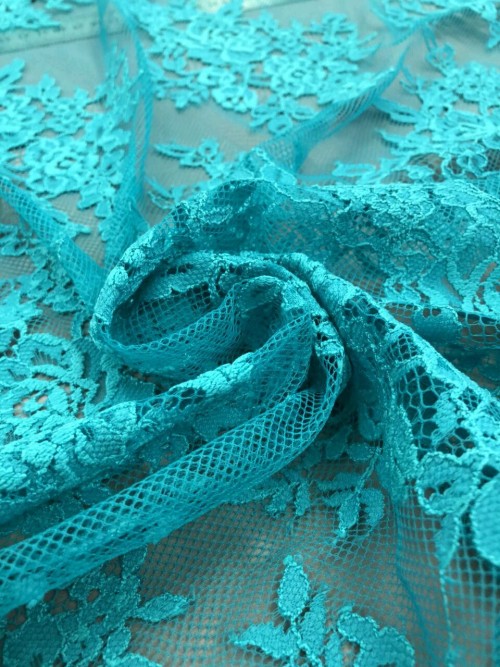 Кружево купонное бирюзовое