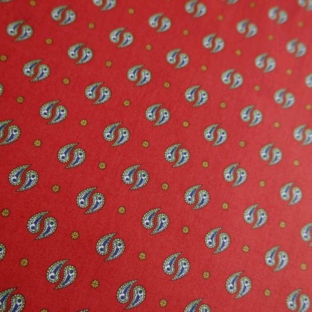 Ткань хлопок рубашечный с принтом пейсли