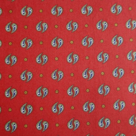 Ткань хлопок рубашечный с принтом пейсли