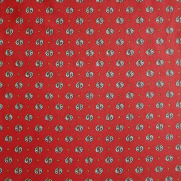 Ткань хлопок рубашечный с принтом пейсли