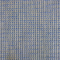 Твид меланжевый серо-молочный с синим