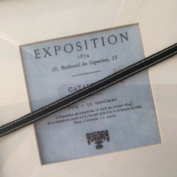 Тесьма черная с цепочками-шариками розово-золотистого цвета