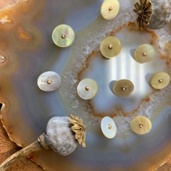 Пуговицы перламутровые рубашечные на ножке