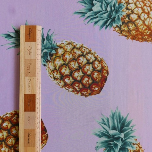 Шифон летний розовый с принтом