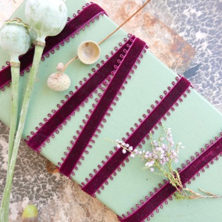 Тесьма бархатная с ажурными петельками по краям