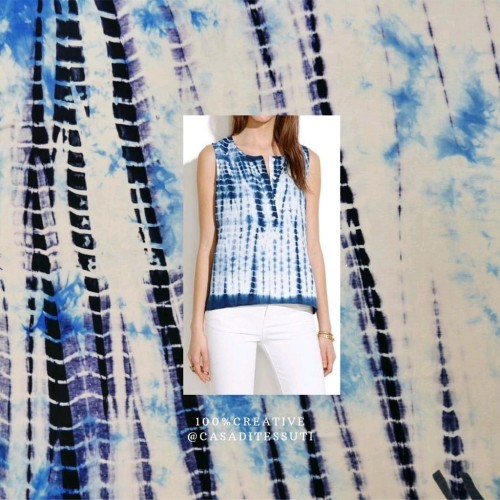 Трикотаж с принтом тай-дай