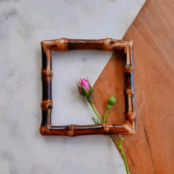 Квадратная бамбуковая рамка для декорирования одежды