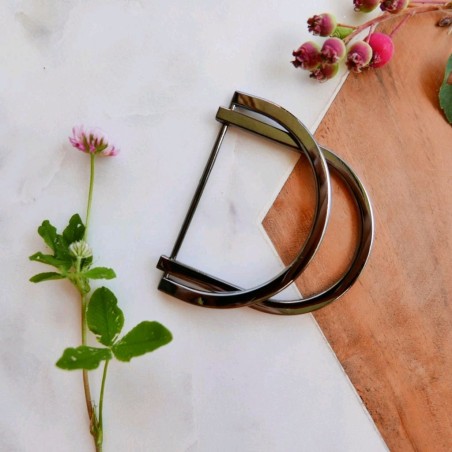 Пряжка полукольцо металлическое для декорирования одежды