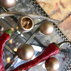 Пуговицы золотистые матовые