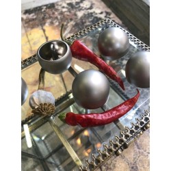 Пуговицы объёмные,округлые, матовые,серебро