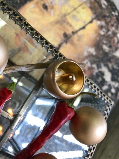 Пуговицы золотые матовые