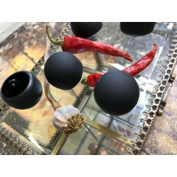 Пуговицы черные матовые