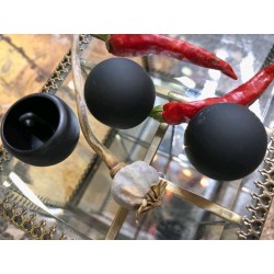 Пуговицы черные матовые