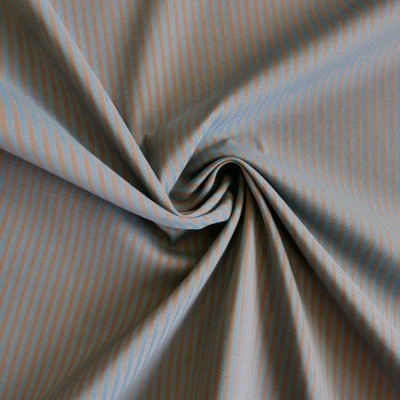 Хлопок с эластаном брючный, плотный, в полоску