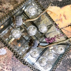 Пуговицы пластик объёмные прозрачные на ножке