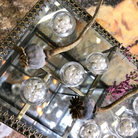 Пуговицы пластик объёмные прозрачные на ножке