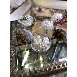 Пуговицы объёмные прозрачные на ножке