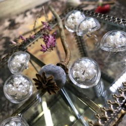 Пуговицы объёмные прозрачные на ножке