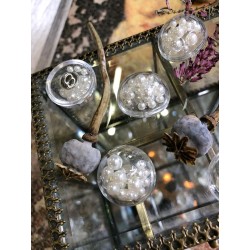 Пуговицы объёмные прозрачные на ножке