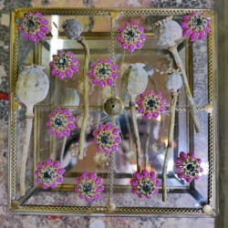 Пуговицы на ножке со стразами