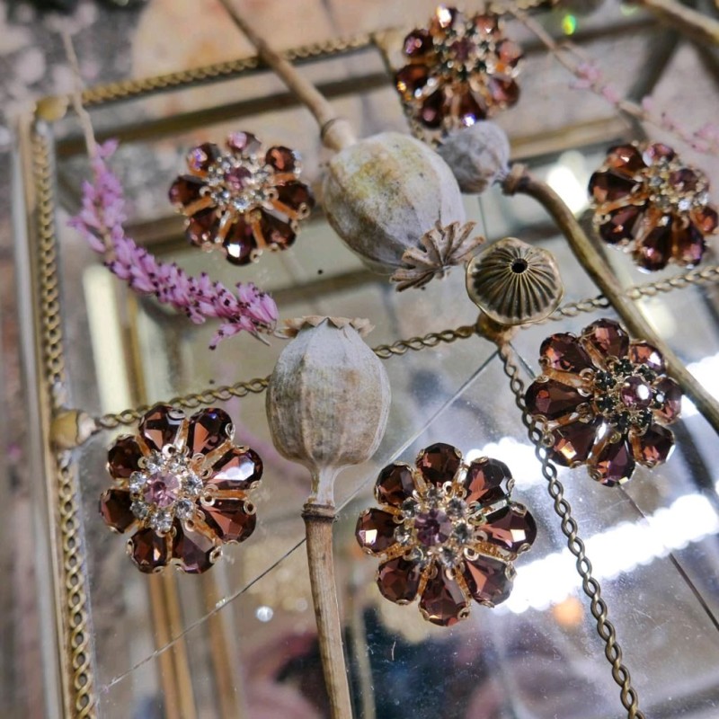 Пуговицы со стразами