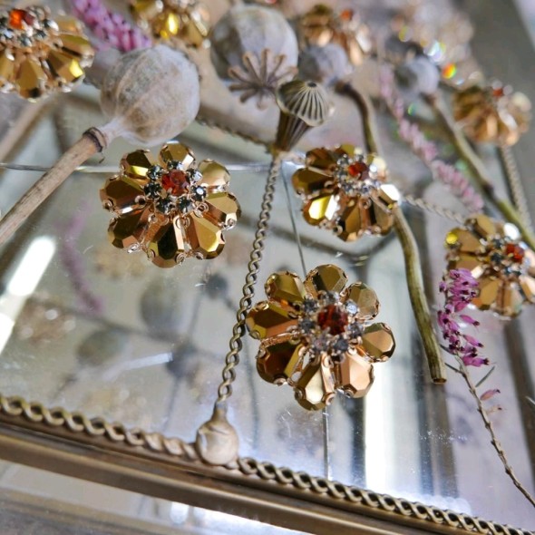 Пуговицы со стразами